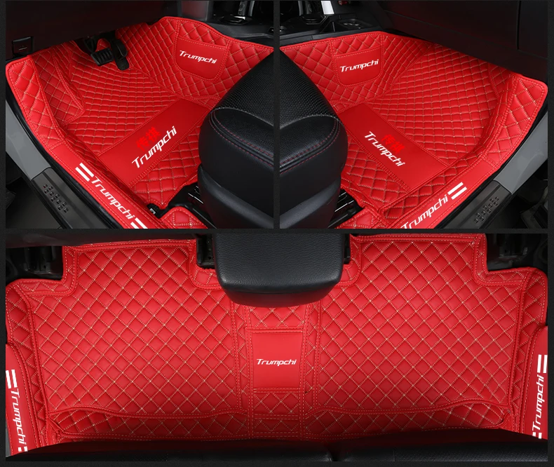 

for Trumpchi gs4 2015 2016 2017 2018 2019 2020 leather car floor mats rug carpet interior accessories door sill cover