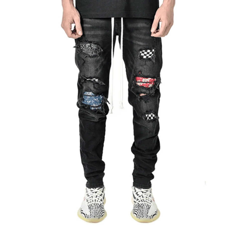 

Для мужчин вставками женская обувь с вышивкой узкие джинсы локомотив рваные джинсы со средней посадкой эластичность Однотонная Одежда Бег ...