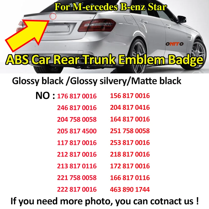 ABS звездный стиль Автомобильная Эмблема багажника значок наклейка декоративная