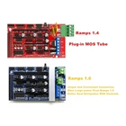 Аксессуары для 3D-принтеров, пандусы 1,6, Расширительная панель управления с радиатором, обновленные пандусы 1,4 для платы 3D-принтера Arduino, Прямая поставка