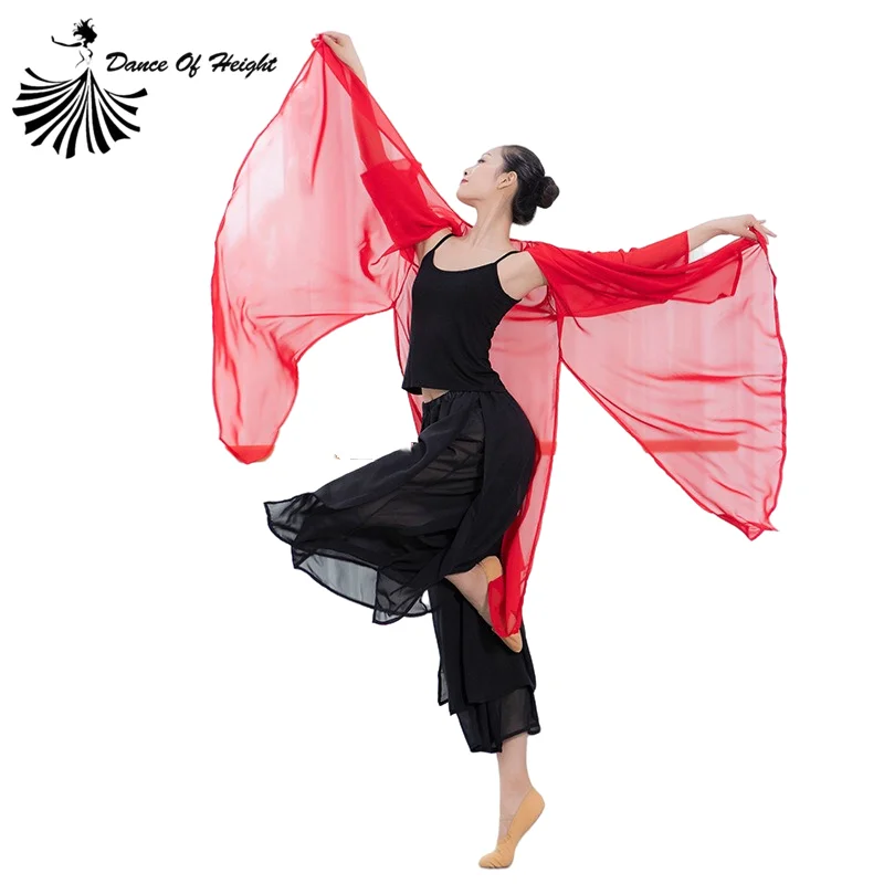 Женская блузка для сценических танцев Классический Топ взрослых с длинным