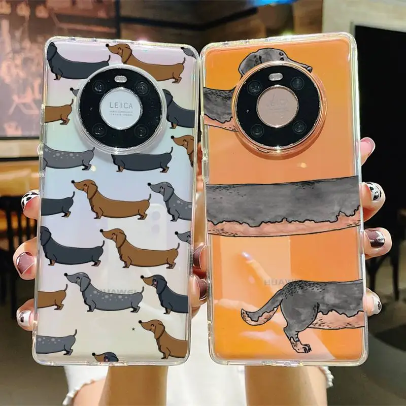 

Cartoons Dachshund Bulldog Phone Case For Huawei P20 30 pro lite Psmart 2019 Y5 6 7 Honor 8 10 i lite Mate 20lite