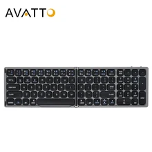 AVATTO FK328 Portable Mini folding Wireless Bluetooth keyboard with Numeric Keypad for Windows ,Android, IOS Tablet ipad Phone