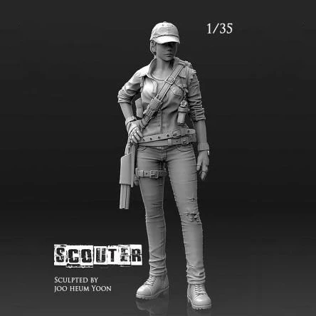 

1/35 (50 мм) Смола Модель комплекты рисунок бесцветный и самодельный A-031