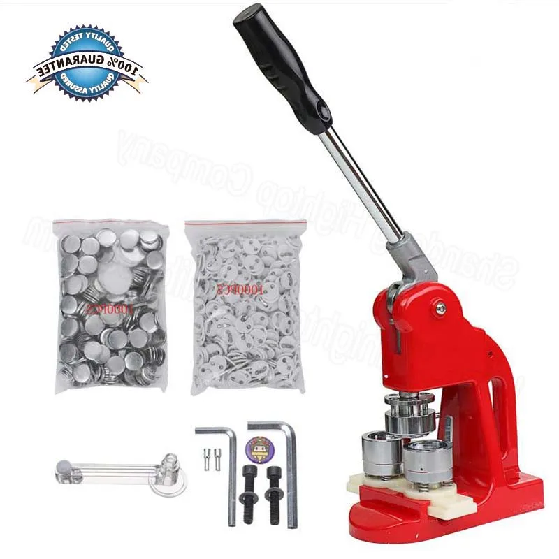 Button Maker 1/1. 25/2. 3 дюйма 25/32/58 мм значок перфоратор пресс машина с 500 круглых частей
