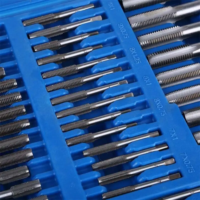 Juego de troqueles de llave m&eacute;trica de M3-M12, herramientas de mano de roscado de tornillo de M6-M20, aleaci&oacute;n de Metal, DIY, 110 unids/set por juego-3