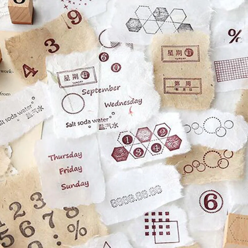 30 шт. Базовая текстура ручной работы смешанный материал бумажный дневник