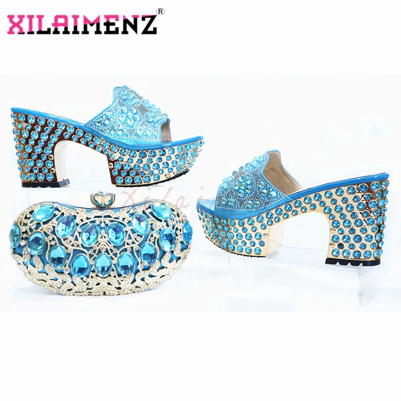 Новое поступление нигерийские женские туфли и сумочка в комплекте