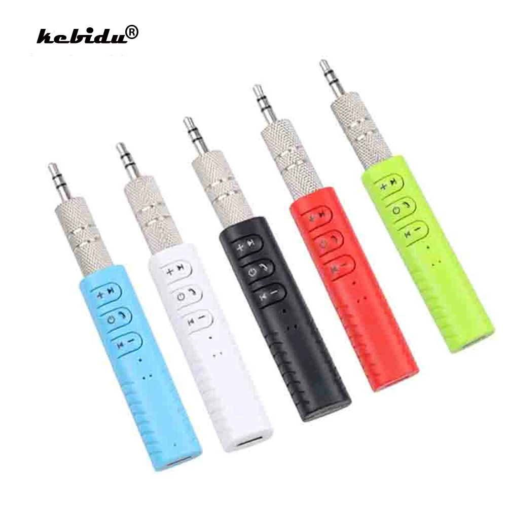 Kebidu Мини 3 5 мм Jack Беспроводной Bluetooth приемник аудио Музыка адаптер с микрофоном