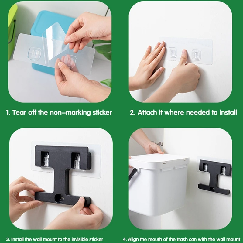 

Bathroom Wall Mounted Trash Can Kitchen Waste Bin Living Room Dustbin Toilet Trash Cans Bedroom Garbage Bucket