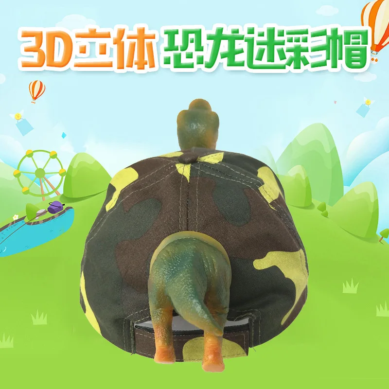 

Kids 3D Dinosaur Hats Baby Boy Tyrannosaurus Rex Hat Photography Props Animal Cap Boys Girls Cartoon Christmas Halloween Cap