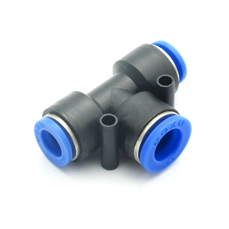 Трехсторонний пневматический вставной штуцер для шланга соединительный