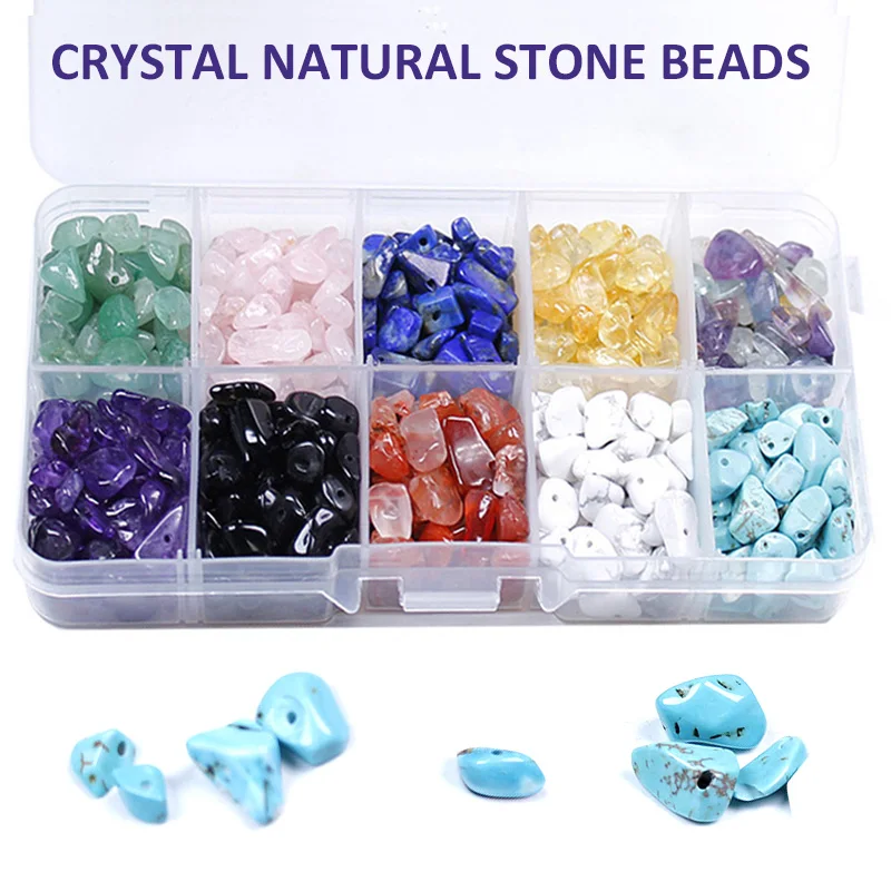 

10 Styles Irregular Shaped Crystal Natural Stone Beads For Jewelry Making DIY Necklace Bracelet Beads Accessories