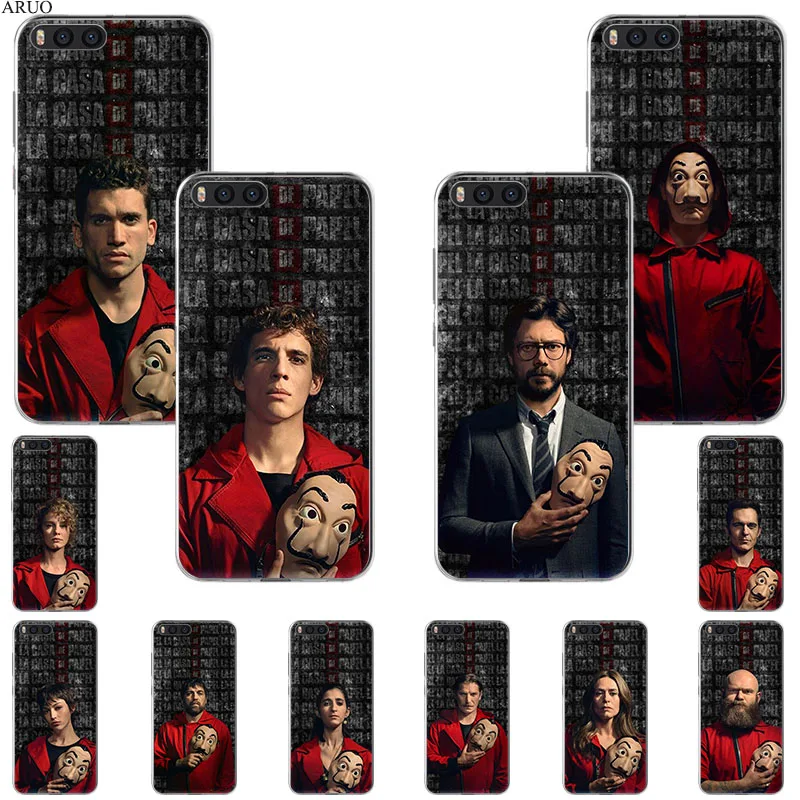 Чехол для телефона Money Heist House of Paper TV Series Xiaomi Mi A1 6x A2 5x mix3 Max2 Black Shark 3 2 Redmi 10x GO Y2 S2 Note 5