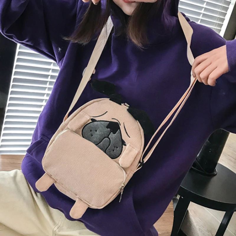 Японская Милая мультяшная Сумка-тоут с животными дорожный рюкзак для покупок