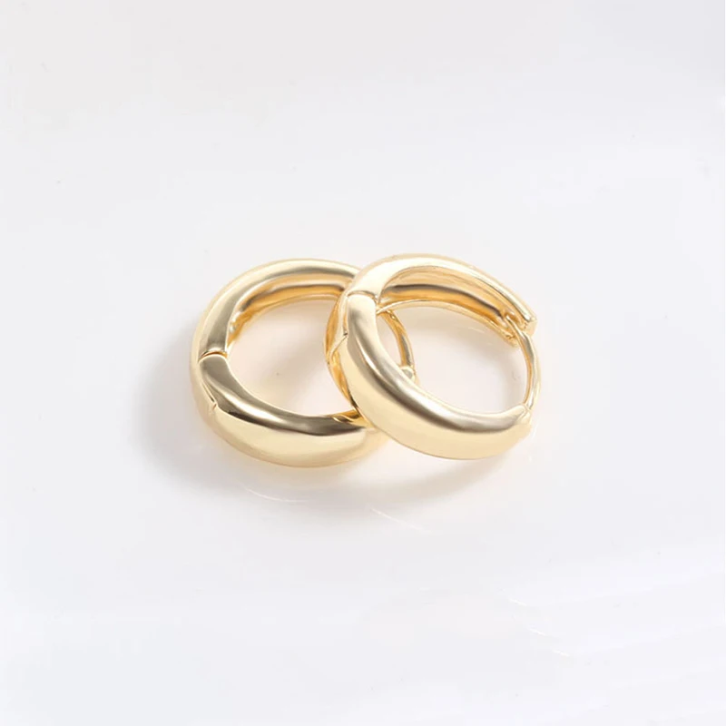 

Round Metal Hoop Earrings 2021 Trend High Quality Round Drop Earrings for Women Wedding Party Jewelry Christmas Gifts