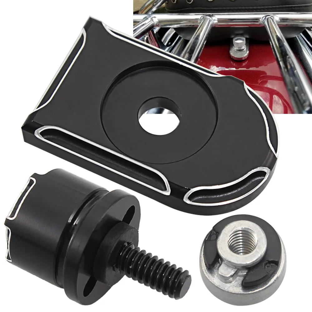 Rear Fender Seat Bolt Screw Nut Tab Edge Cut Mount Hardware Knob Cover For Harley XL Dyna Softail Touring Motorbikes 96-Later | Автомобили