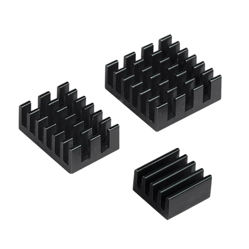 

3pcs/set Raspberry Pi 4 Heatsink Kit with with 3M Adhesive Aluminum Cooler Heatsink for Raspberry Pi 4 Model B