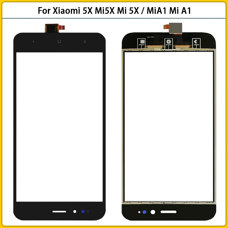 

Сенсорный экран 5,5 дюйма для Xiaomi 5X, Mi5X, Mi 5X, сенсорный экран для Xiaomi MiA1, Mi A1, сенсорная панель, датчик, дигитайзер, ЖК-экран, переднее стекло