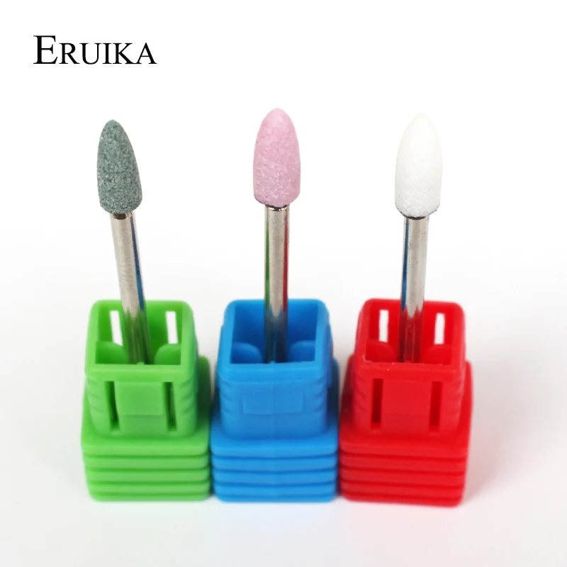 Аппарат для маникюра ERUIKA 1 шт. керамический камень острые и фрезы ногтей