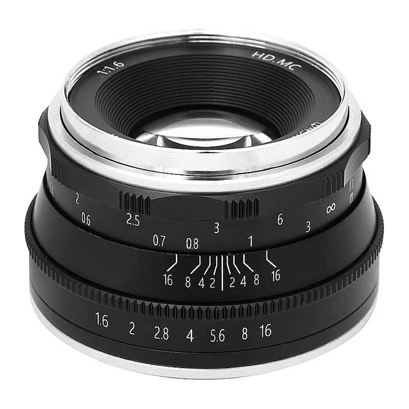 Микрообъектив с фиксированным фокусом 35 мм F1.6 подходит для объектива SONY NEX Mount Micro