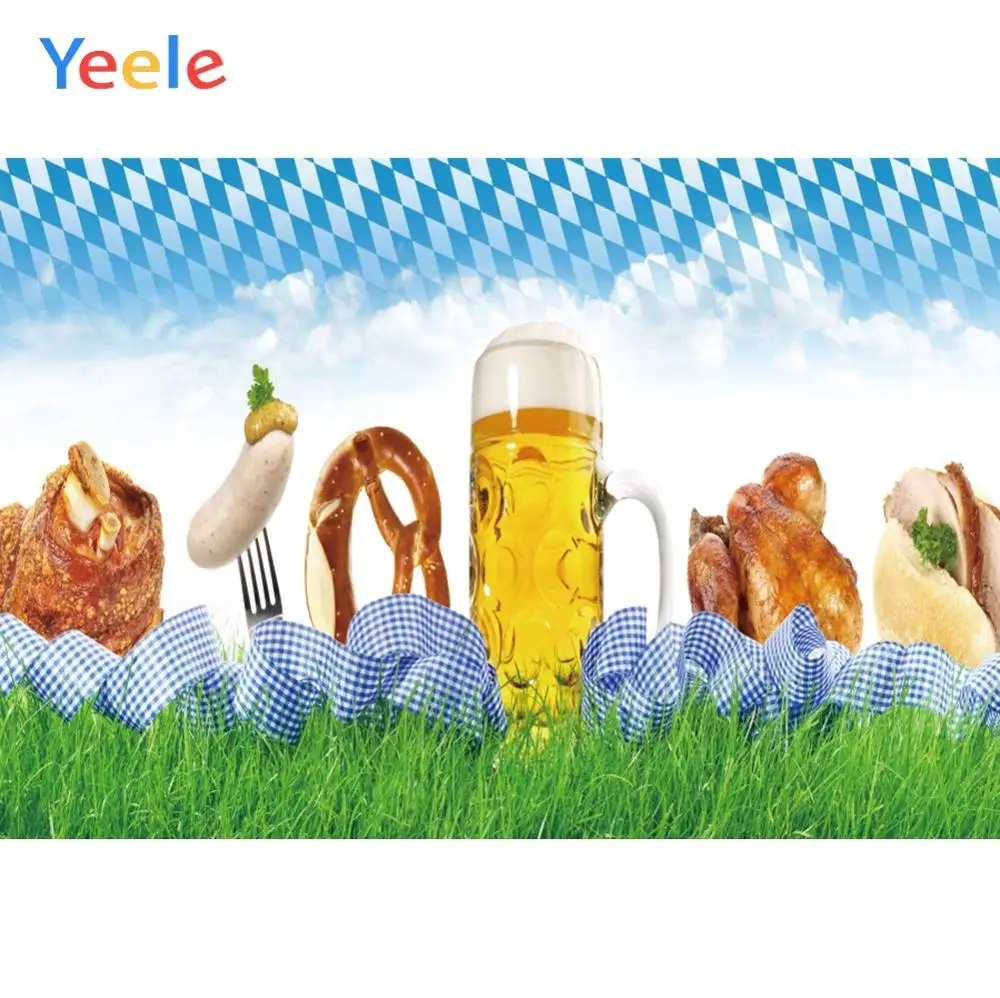 Yeele карнавал пиво Октоберфест плакат еды вечеринки украшения фотографические