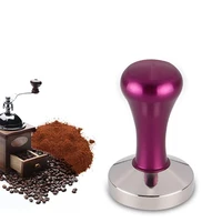 515358mm stainless steel coffee tamper espresso powder pressing hammer coffee accessories purple