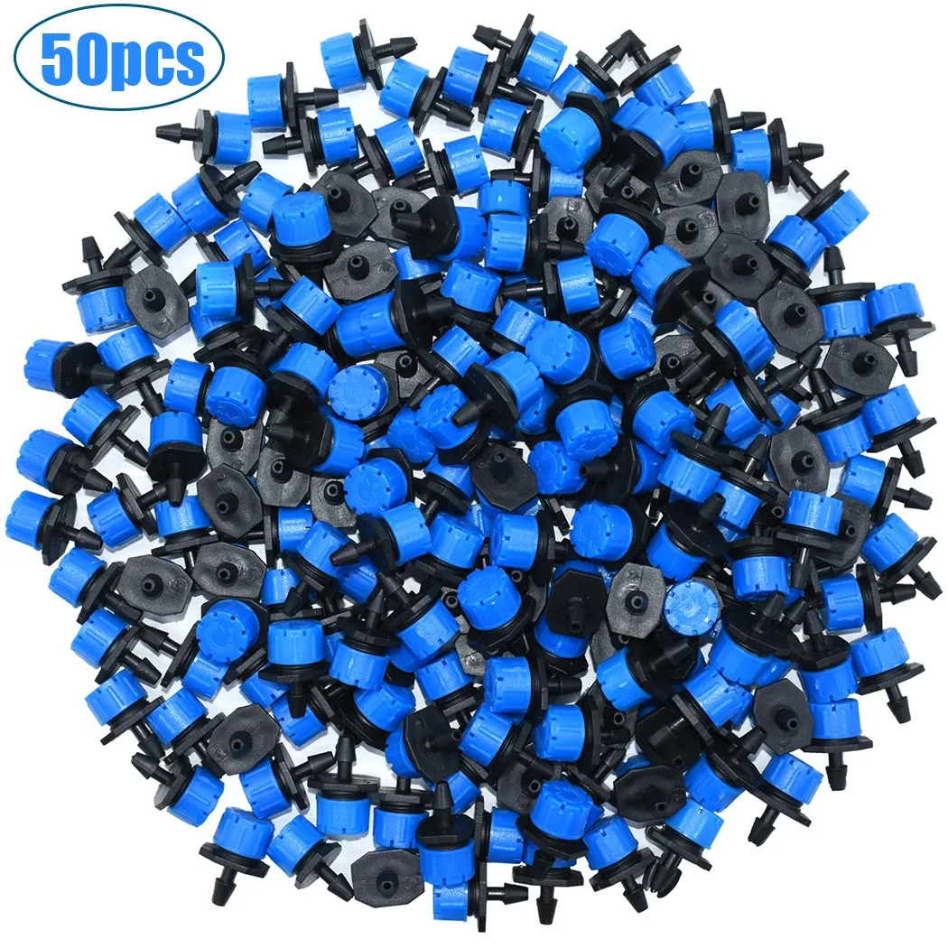 

50PCS Adjustable Irrigation Sprinkler Garden Drip Emitters Micro Spray Rotating For Agriculture Lawn Garden Sprinkler Irrigation