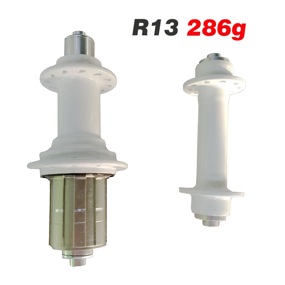 Алюминиевая ступица шоссейного велосипеда белая R13 NBK подшипника для углеродного