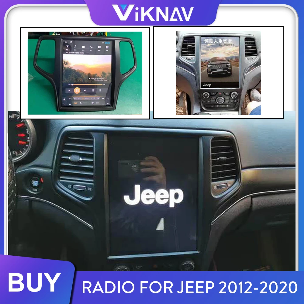 

Car Radio for Jeep Grand Cherokee 2012-2020 Android Multimedia Player Head Unit Stereo Receiver GPS Navigation Tape Recorder