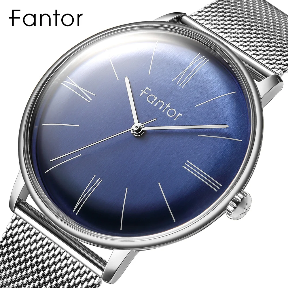 Fantor минималистичные часы мужские роскошные новые брендовые классические
