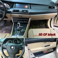 for bmw 5 series gt f07 2010 2017 car styling 3d5d carbon fiber car interior center console color molding sticker decals parts