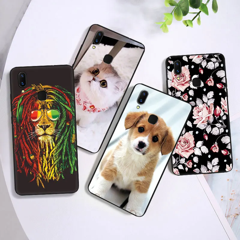 Мягкие чехлы из ТПУ для телефона Vivo NEX S защитный чехол с цветочным рисунком