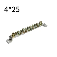1pcs 425 21hole zero ground row high current wiring brass terminal block connector bar of distribution box