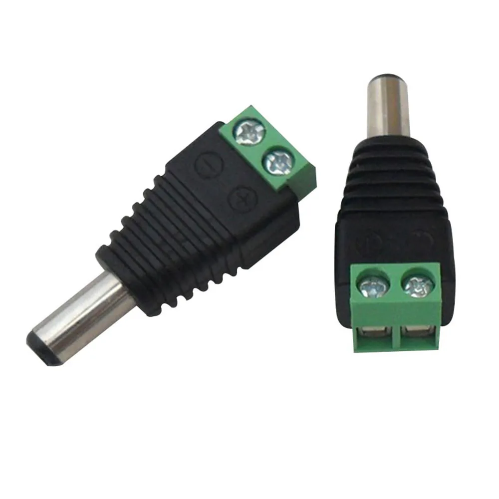 

5 /10 Pcs DC Power Female Connectors Plug 5.5 x 2.1mm Jack Adapter Power Supply Connector For 3528 5050 5630 5730 Led Strip