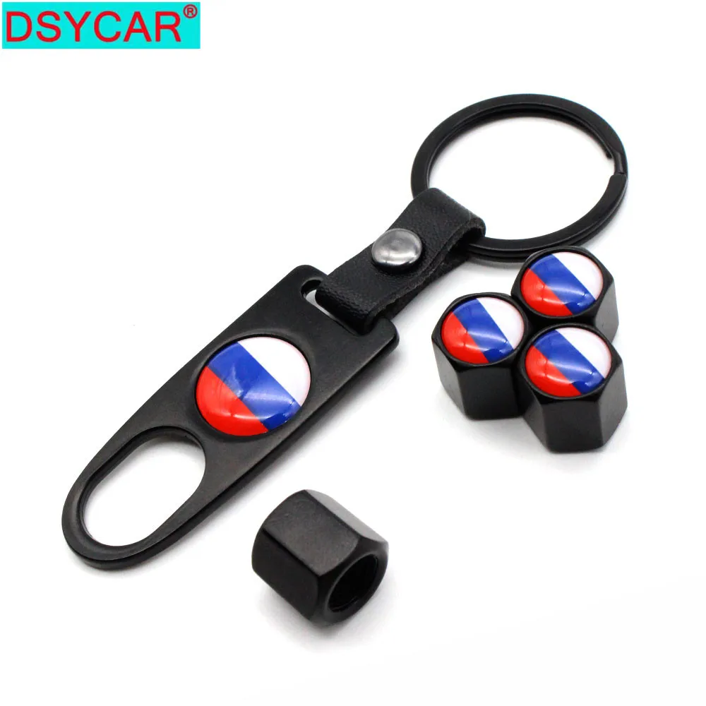 DSYCAR 4 шт. цинковый сплав Противокражные колпачки для автомобильных колес