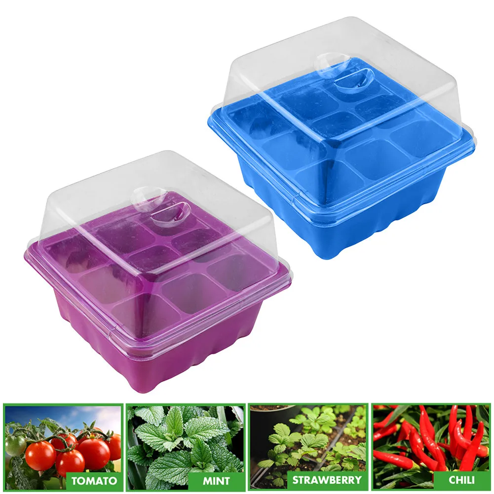 

9 Hole Plant Grow Box Insert Propagation Nursery Starter Tray For Balcony, Office, Home, Garden 9 Hole Grow Box