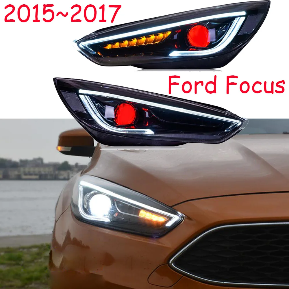 

2pcs car bumper headlamp for Focus headlight 2009~2021y HID LED DRL car head lamp for focus daytime running light head light