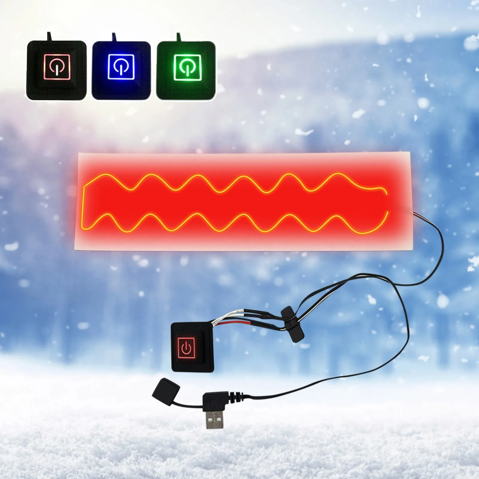 

Электрическая грелка для шарфа с Usb, 1 шт., грелка для теплой температуры, «сделай сам», терможилет, куртка, одежда, греющие прокладки, портати...