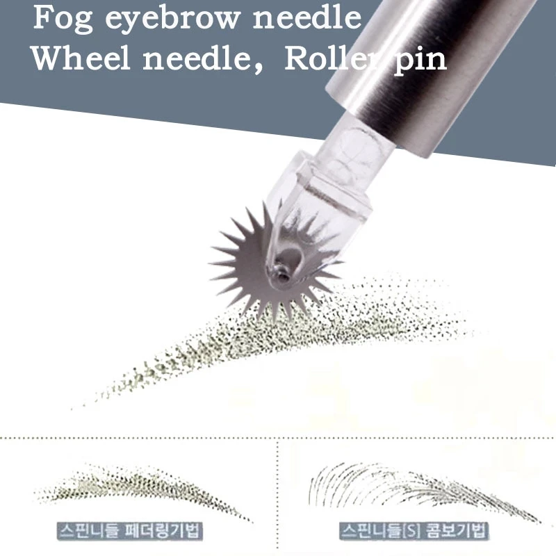 Eyebrow Tattoo Roller Microblading Needle Semi Permanent Makeup Disposable Easy Color Powder 3D Embroidery For Manual Pen Tool | Красота и