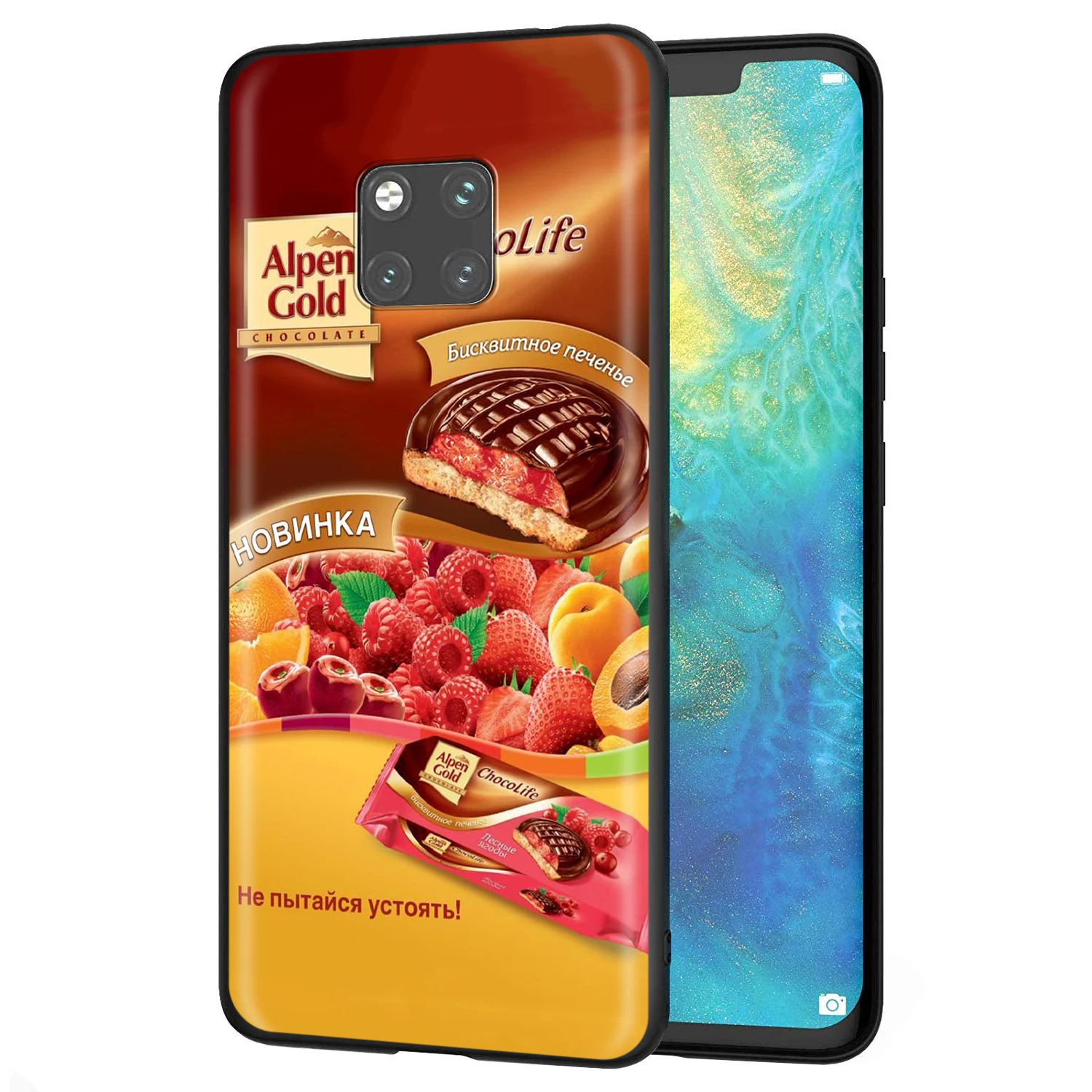 Силиконовый чехол YIMAOC Alenka Alpen с золотым шоколадом для Huawei Mate 30 20 Honor 10 8x Nova 3i 3 P30 Lite