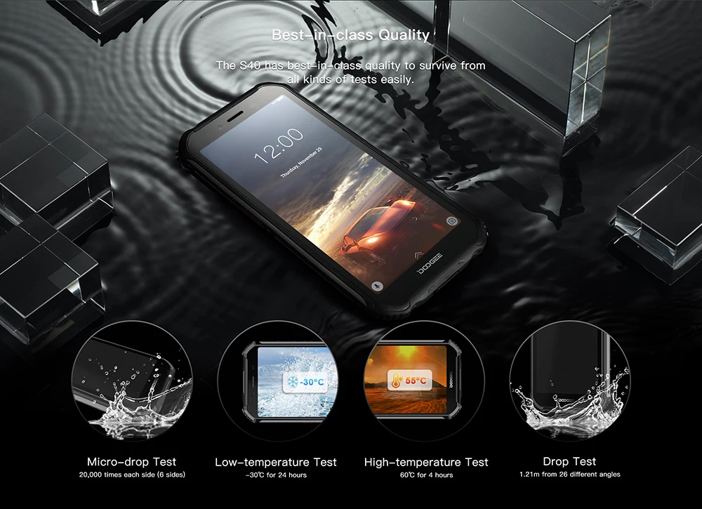 DOOGEE S40 IP68/IP69K 4G прочный мобильный телефон 4650mAh Android 9,0 5,5 ''18:9 MT6739 четырехъядерный 3 ГБ 32 ГБ NFC Face ID LTE телефон