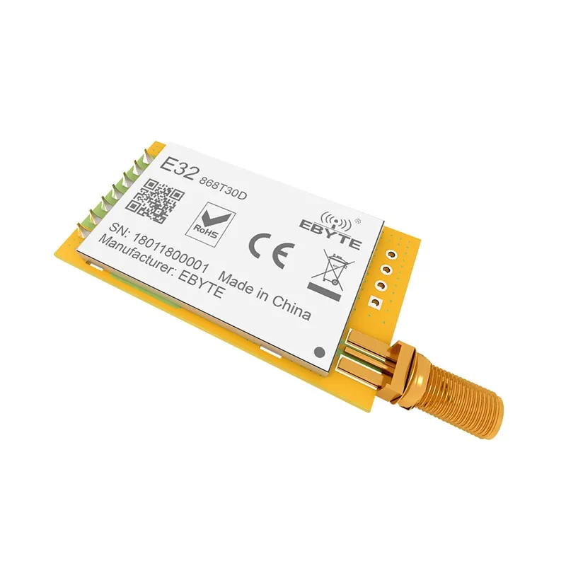 

10pcs E32-868T30D SX1276 LoRa Module 868MHz 30dBm 1W UART DIP 868 MHz Radio Transceiver