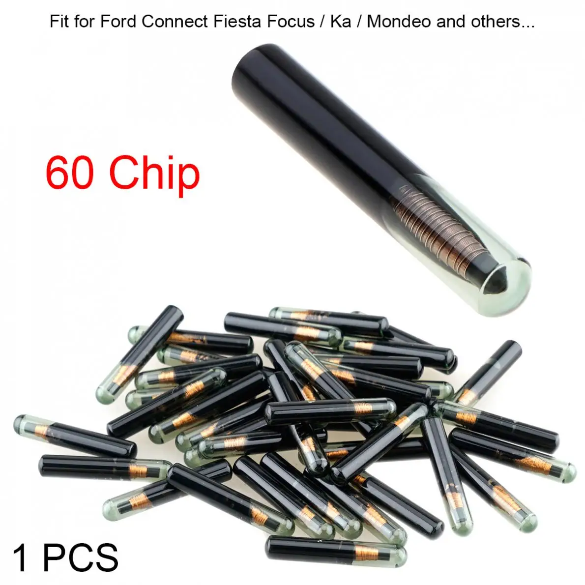 Пустой 4D60 ID60 прочный стеклянный чип приемопередающий ключа автомобиля подходит