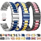 Ремешок из нержавеющей стали для Samsung Galaxy Watch 3 4541 мм, металлический браслет для Samsung Active2 4440 мм