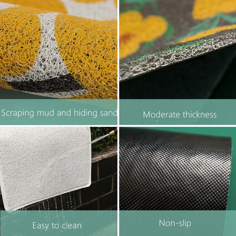 

Nordic Non-slip PVC Carpet Area Rugs Funny Bedroom Floor Mats Easy Clean Home Doormat Decoration Bathroom Rug Best Gifts