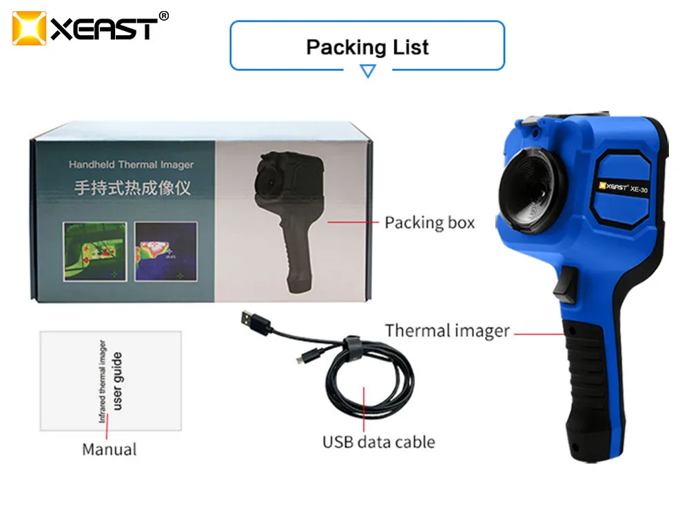 

XEAST XE-30 2 in 1Infrared Thermal Imager With WIFI Car Fault Checker Handheld Thermometer Thermal Imager