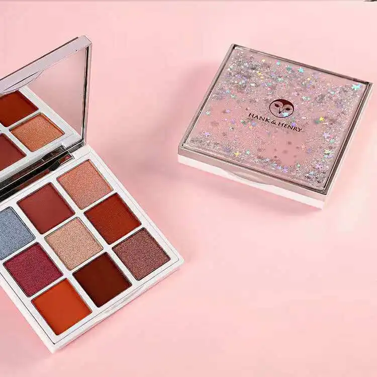 2019 чистая красная лиса 9 цветов тени для век с пластиной песком романтические