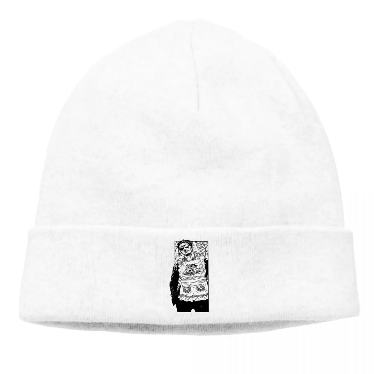 

Bonnet The Way of The Househusband Bob Funny Comics Cycling Knit Hat Contrast Cute Winter Warm Design Skullies Beanies Caps