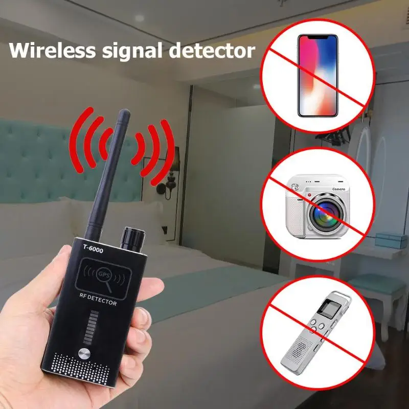T6000 Беспроводной gps детектор сигнала ошибок шпионская камера Скрытая GSM трекер